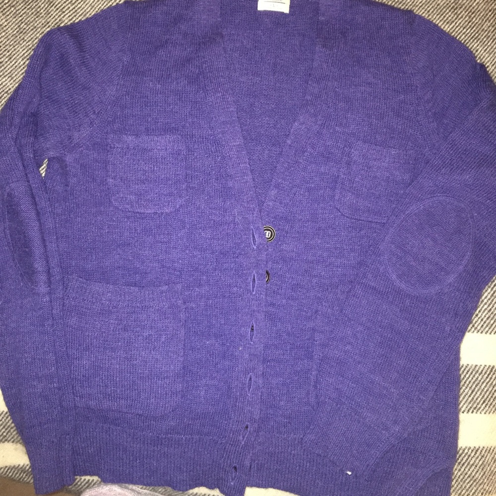Madewell blue purple cardigan large
